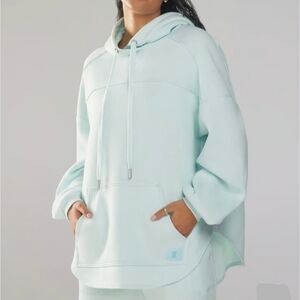 Savage X Fenty Xssential Hoodie Light Blue Size Large